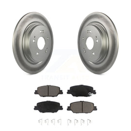 [Rear] 2017-2022 Honda CR-V Premium Coated Rotors & Ceramic Pads Brake Kit For Max Braking
