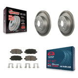 [Rear] 2016-2022 Honda HR-V Premium Coated Rotors & Ceramic Pads Brake Kit For Max Braking