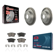 Load image into Gallery viewer, Rear Coated Disc Brake Rotors And Ceramic Pads Kit For Honda Accord Acura TSX