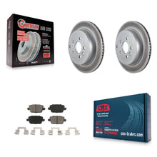 Charger l'image dans la galerie, [Rear] 2008-2011 Land Rover LR2 Premium Coated Rotors &amp; Ceramic Pads Brake Kit For Max Braking
