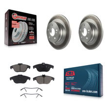 Load image into Gallery viewer, Rear Coated Disc Brake Rotors &amp; Ceramic Pad Kit For Mercedes-Benz C300 C250 C230