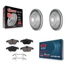 Charger l'image dans la galerie, Rear Coated Disc Brake Rotors And Ceramic Pads Kit For Mercedes-Benz E550