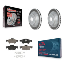 Charger l'image dans la galerie, Rear Coated Disc Brake Rotors And Ceramic Pads Kit For Mercedes-Benz CLS550 E550