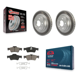 Rear Coated Disc Brake Rotors And Ceramic Pads Kit For Mercedes-Benz E550