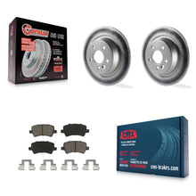 Load image into Gallery viewer, [Rear] 2012-2015 Land Rover Range Evoque Premium Coated Rotors &amp; Ceramic Pads Brake Kit For Max Braking