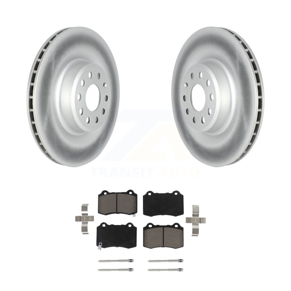 Rear Coated Disc Brake Rotors And Ceramic Pads Kit For 2012-2016 Tesla S