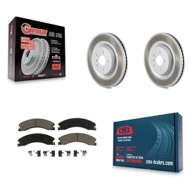 Rear Coat Brake Rotors Ceramic Pad Kit For 2012-2021 Nissan NV2500 NV3500 NV1500