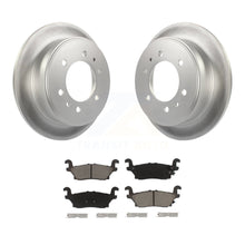 Charger l&#39;image dans la galerie, Rear Coated Disc Brake Rotors And Ceramic Pads Kit For Hummer H3 H3T