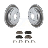 Rear Coated Disc Brake Rotors And Ceramic Pads Kit For Honda Pilot Acura MDX