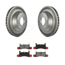 Charger l&#39;image dans la galerie, Rear Coated Brake Rotor &amp; Ceramic Pad Kit For Porsche Cayenne Volkswagen Touareg