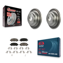 Charger l'image dans la galerie, Rear Coated Disc Brake Rotors And Ceramic Pads Kit For Subaru Forester Impreza
