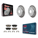 [Rear] 2006-2009 Hyundai Azera Premium Coated Rotors & Ceramic Pads Brake Kit For Max Braking