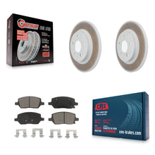 Load image into Gallery viewer, Rear Coated Brake Rotor &amp; Ceramic Pad Kit For Chevrolet Uplander Pontiac Montana