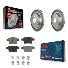 Rear Coated Brake Rotor Ceramic Pad Kit For Ford Five Hundred Freestyle Taurus X