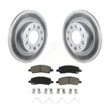 Charger l&#39;image dans la galerie, Rear Coated Disc Brake Rotors And Ceramic Pads Kit For 2013-2016 Dodge Dart