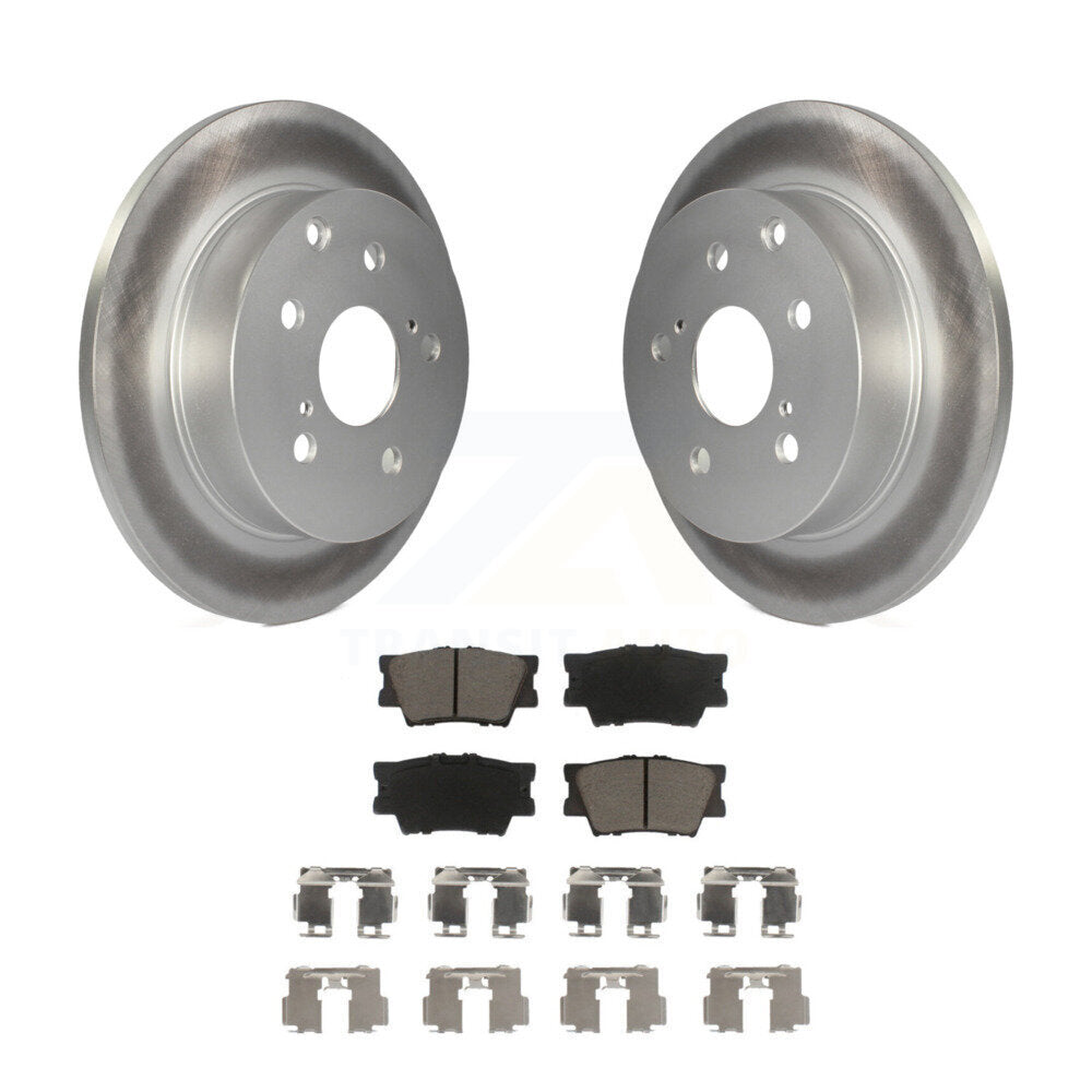 Rear Coated Disc Brake Rotors And Ceramic Pads Kit For Toyota RAV4 Lexus HS250h