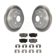 Load image into Gallery viewer, Rear Coated Disc Brake Rotors And Ceramic Pads Kit For Toyota RAV4 Lexus HS250h