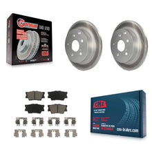 Charger l'image dans la galerie, Rear Coated Disc Brake Rotors And Ceramic Pads Kit For Toyota RAV4 Lexus HS250h