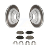 Rear Coated Disc Brake Rotors And Ceramic Pads Kit For Fiat 500