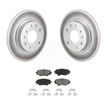 Charger l&#39;image dans la galerie, Rear Coated Disc Brake Rotors And Ceramic Pads Kit For Mazda 3 Sport