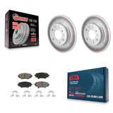 Rear Coated Disc Brake Rotors And Ceramic Pads Kit For Mazda 3 Sport