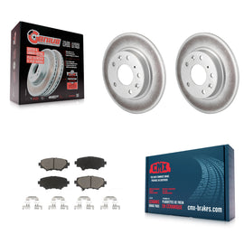 Rear Coated Disc Brake Rotors And Ceramic Pads Kit For Mazda 3 Sport
