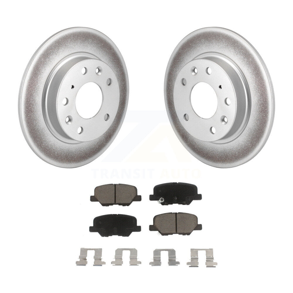 Rear Coated Disc Brake Rotors And Ceramic Pads Kit For Mazda 3 Sport