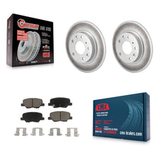 Charger l'image dans la galerie, Rear Coated Disc Brake Rotors And Ceramic Pads Kit For Mazda 3 Sport