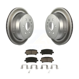 Rear Coated Disc Brake Rotor & Ceramic Pad Kit For Chevrolet Colorado GMC Canyon
