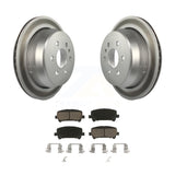 Rear Coated Disc Brake Rotor & Ceramic Pad Kit For Chevrolet Colorado GMC Canyon