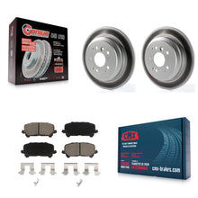 Charger l'image dans la galerie, Rear Coated Disc Brake Rotors Ceramic Pad Kit For Honda Pilot Ridgeline Passport