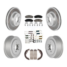 Charger l'image dans la galerie, Front Rear Coated Brake Rotor Ceramic Pad &amp; Drum Kit (7Pc) For Ford Ranger Mazda