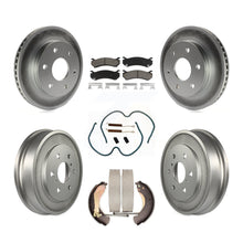Load image into Gallery viewer, Front Rear Coated Brake Rotor Ceramic Pad Drum Kit (7Pc) For Chevrolet Silverado