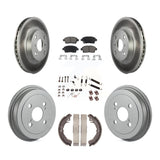 Front Rear Coat Brake Rotor Ceramic Pad Drum Kit (7Pc) For 2001-2005 Toyota Echo