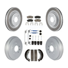 Load image into Gallery viewer, Front Rear Coated Disc Brake Rotors Ceramic Pad Drum Kit (7Pc) For Nissan Sentra