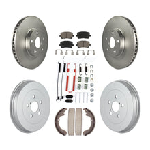 Charger l'image dans la galerie, Front Rear Coat Brake Rotor Ceramic Pad Drum Kit (7Pc) For Toyota Matrix Pontiac