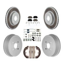 Load image into Gallery viewer, Front Rear Coated Disc Brake Rotor Ceramic Pad Drum Kit (7Pc) For Toyota Corolla
