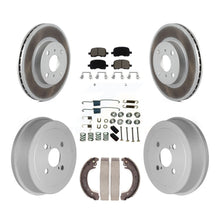 Load image into Gallery viewer, Front Rear Coated Disc Brake Rotor Ceramic Pad Drum Kit (7Pc) For Toyota Corolla