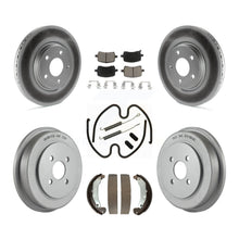 Charger l'image dans la galerie, Front Rear Coat Disc Brake Rotors Ceramic Pad Drum Kit (7Pc) For Pontiac Pursuit