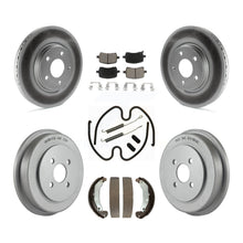 Charger l'image dans la galerie, Front Rear Coat Disc Brake Rotors Ceramic Pad Drum Kit (7Pc) For Pontiac Pursuit
