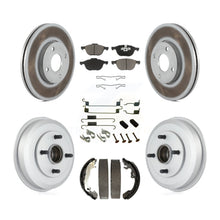 Load image into Gallery viewer, Front Rear Coated Disc Brake Rotor Ceramic Pad And Drum Kit (7Pc) For Ford Focus