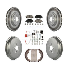 Load image into Gallery viewer, Front Rear Coated Disc Brake Rotor Ceramic Pad Drum Kit (7Pc) For Toyota Corolla