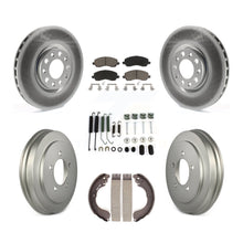 Charger l'image dans la galerie, Front Rear Coated Disc Brake Rotor Ceramic Pad &amp; Drum Kit (7Pc) For Jeep Compass