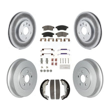 Charger l'image dans la galerie, Front Rear Coat Disc Brake Rotors Ceramic Pad Drum Kit (7Pc) For Chevrolet Cruze