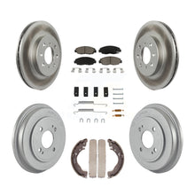 Load image into Gallery viewer, Front Rear Coated Disc Brake Rotors Ceramic Pad Drum Kit (7Pc) For Honda Insight