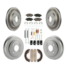 Charger l&#39;image dans la galerie, Front Rear Coated Brake Rotor Ceramic Pad Drum Kit (7Pc) For 2007-2008 Honda Fit