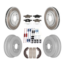 Charger l'image dans la galerie, Front Rear Coat Brake Rotor Ceramic Pad Drum Kit (7Pc) For Dodge Chrysler Town &amp;