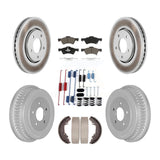 Front Rear Coat Brake Rotor Ceramic Pad Drum Kit (7Pc) For Dodge Caravan Voyager