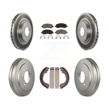 Charger l'image dans la galerie, Front Rear Coat Brake Rotors Ceramic Pad Drum Kit For Jeep Patriot Compass Dodge