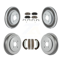 Charger l'image dans la galerie, Front Rear Coat Brake Rotor Ceramic Pad Drum Kit For Chevrolet Cobalt Saturn Ion